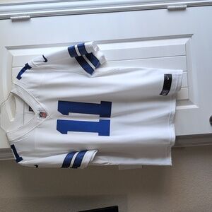 Nike Men's White and Blue Jersey